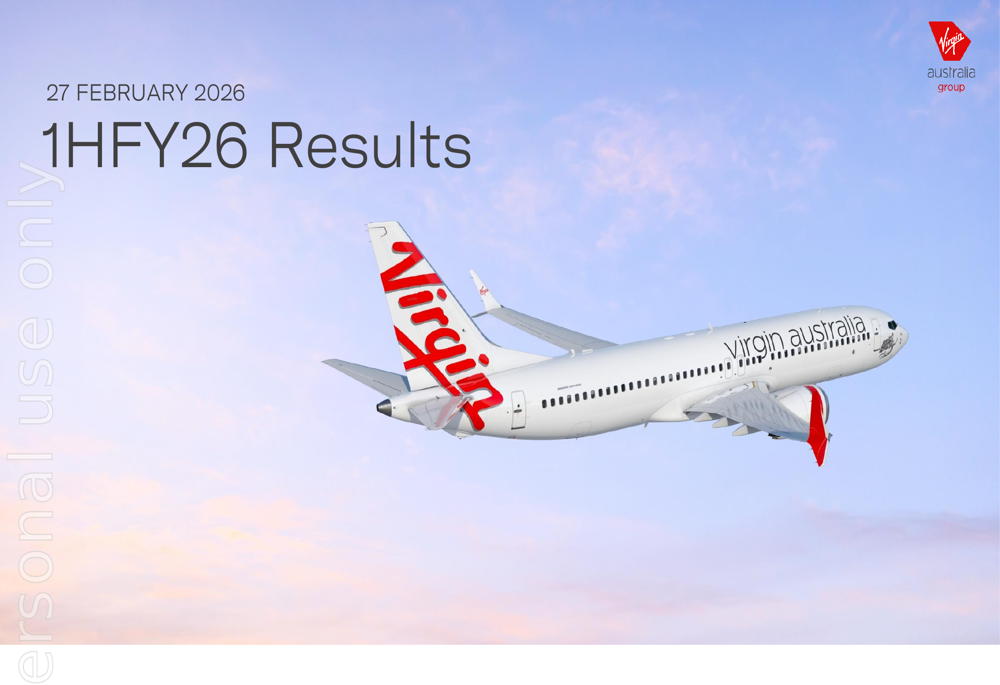 Virgin Australia 1HFY26 slides