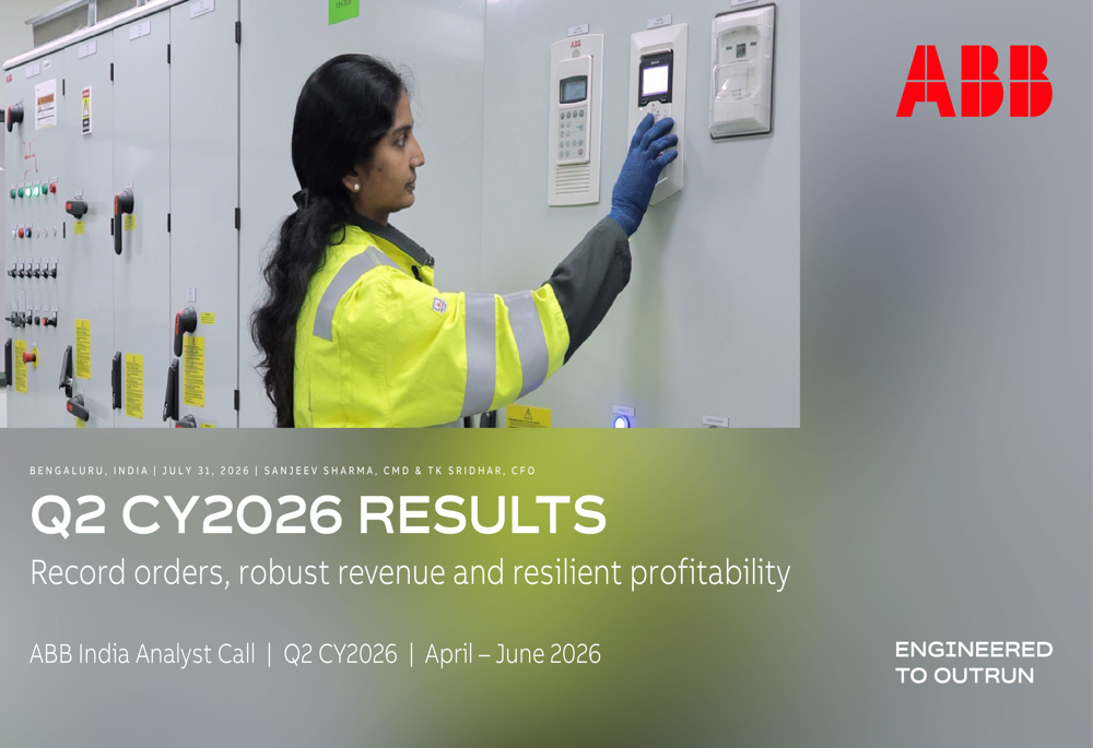 ABB India Q2 2026 slides