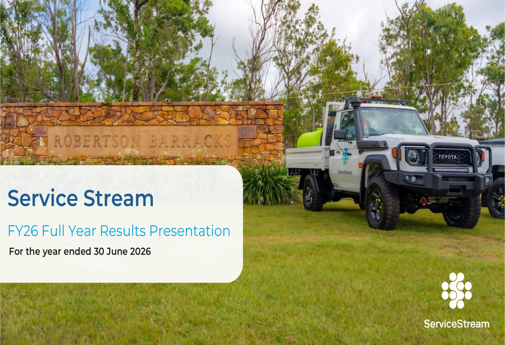 Service Stream FY26 slides