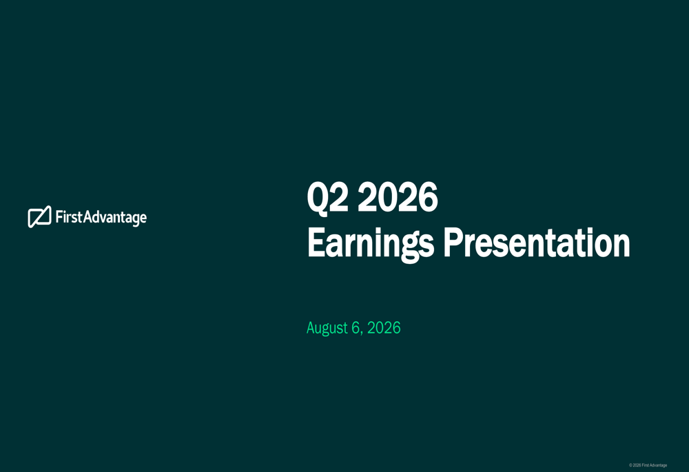 First Advantage Q2 2026 slides