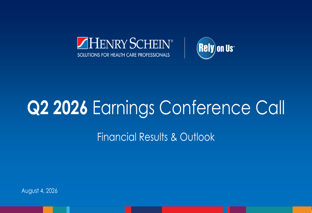 Henry Schein Q2 2026 slides