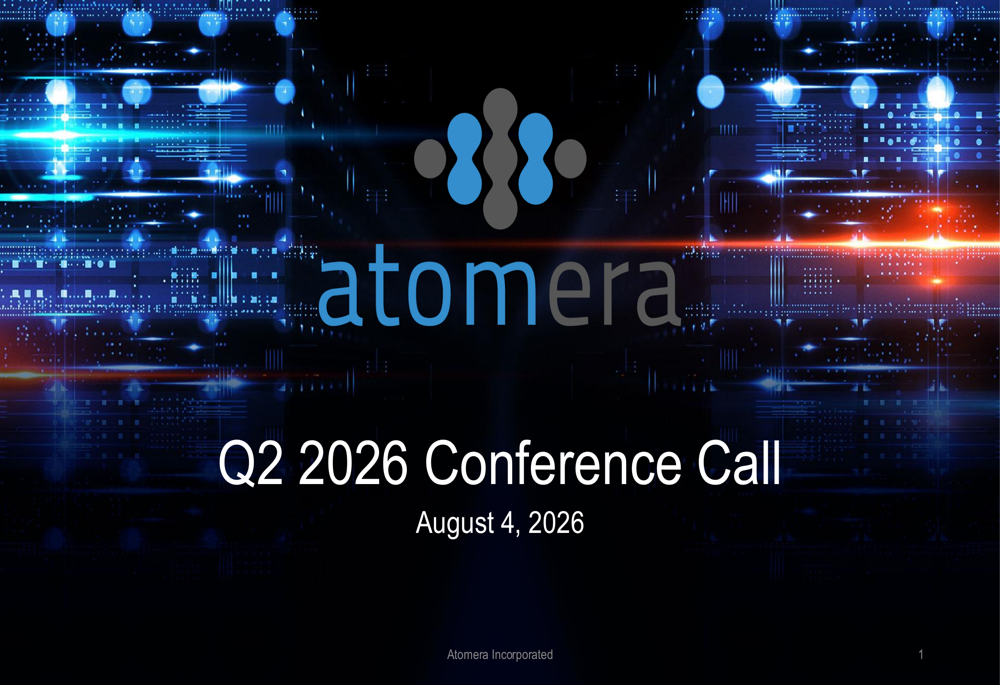 Atomera Q2 2026 slides