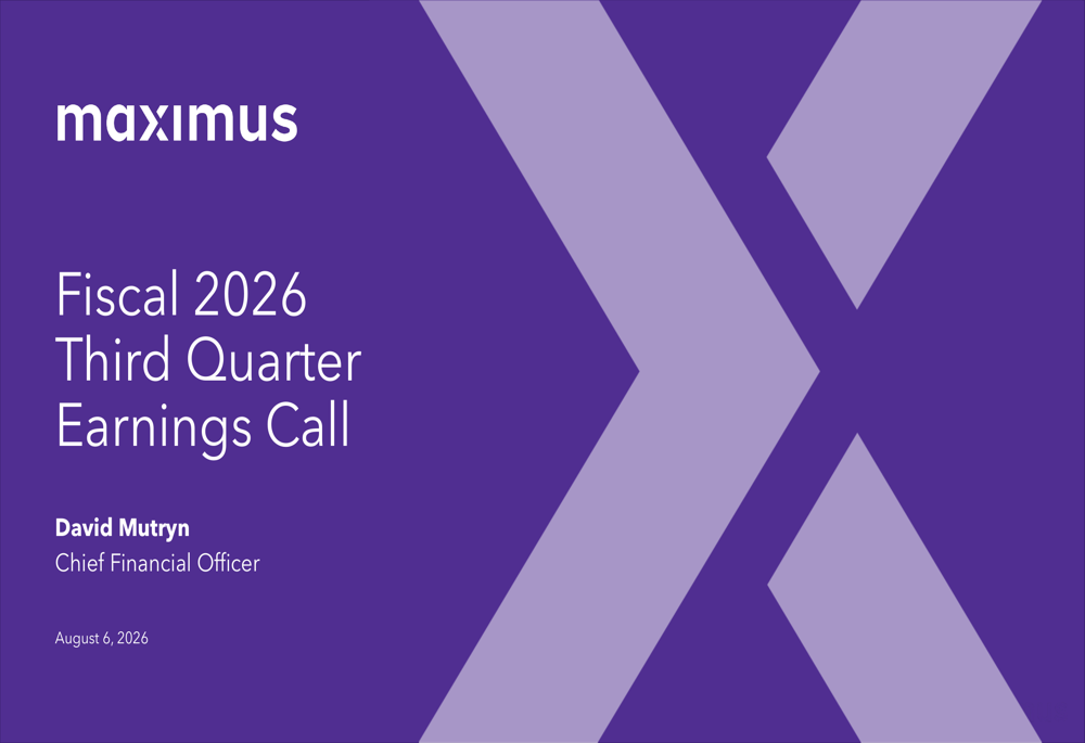 Maximus Q3 FY26 slides