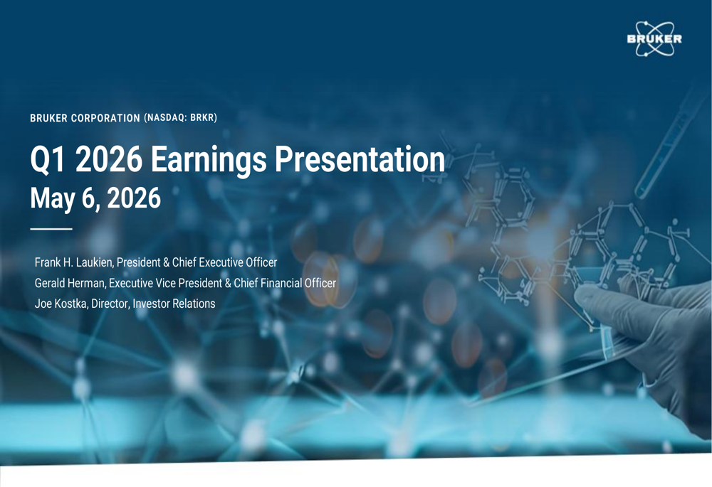 Bruker Q1 2026 slides