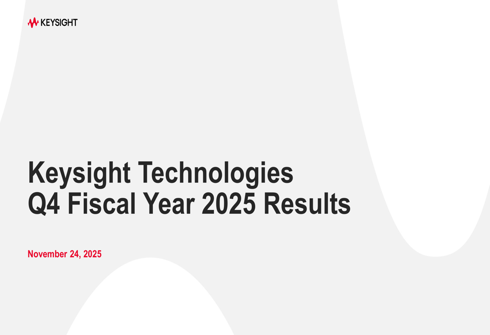 Keysight Q4 2025 slides