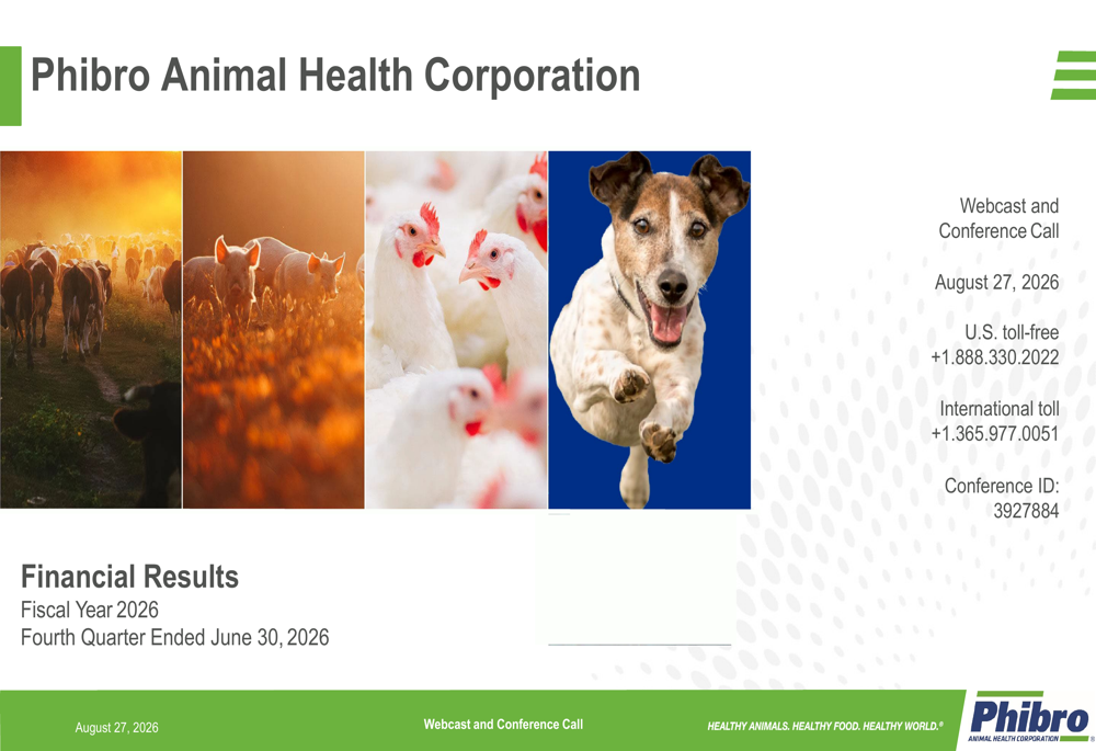 Phibro Q4 FY26 slides