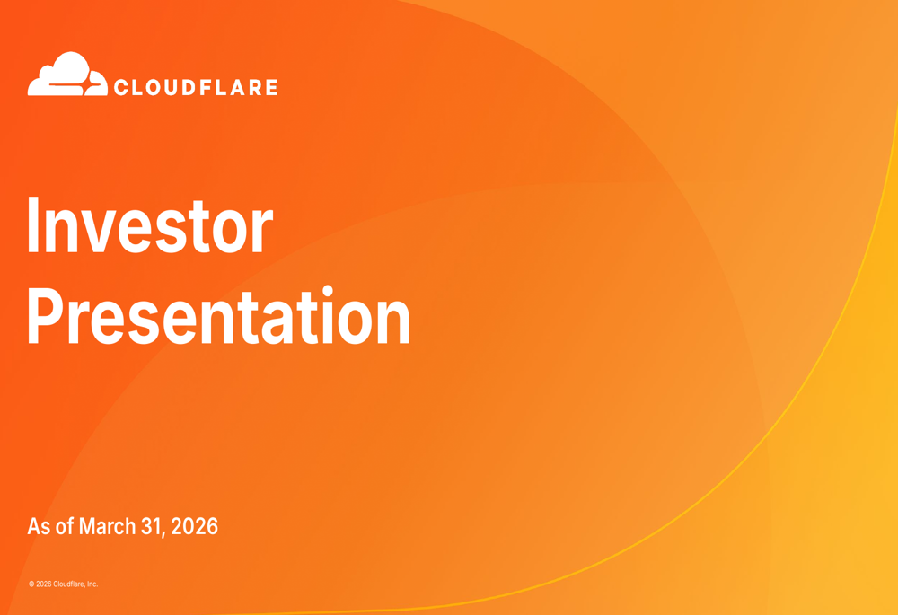 Cloudflare Q1 2026 slides