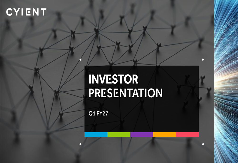 Cyient Q1 FY27 slides