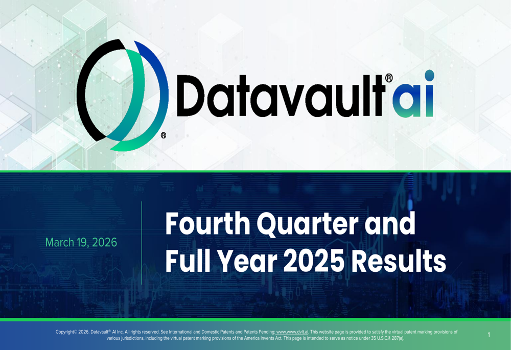 Datavault AI Q4 2025 slides