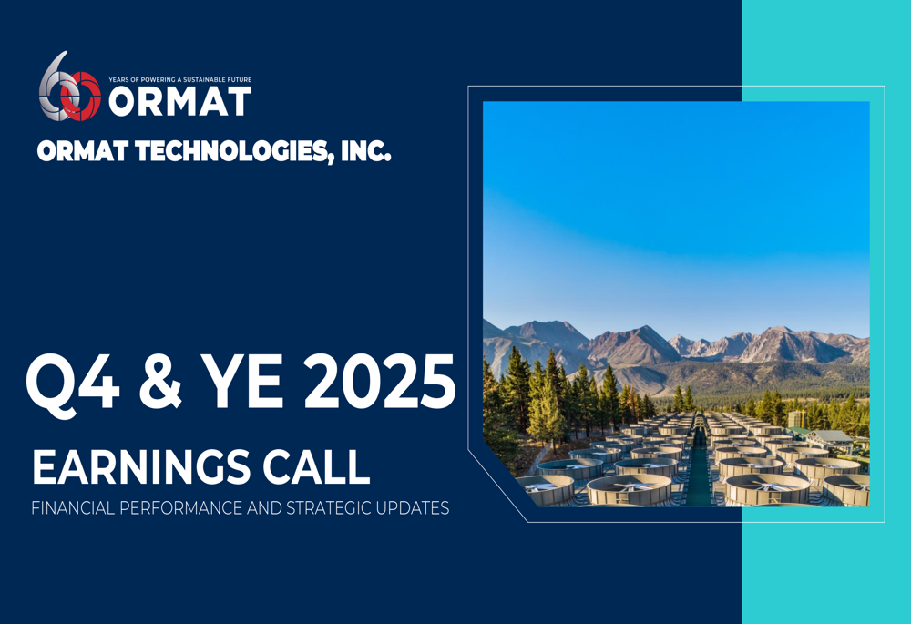 Ormat Q4 2025 slides