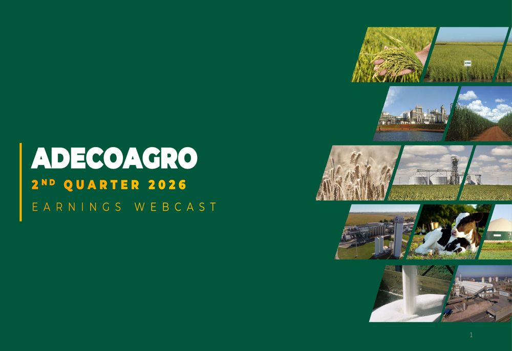 Adecoagro Q2 2026 slides