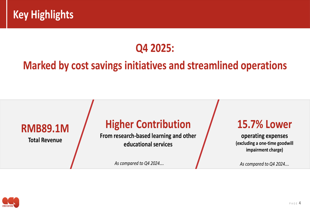 ATA Q4 2025 slides: cost cuts fail to offset margin decline, impairment