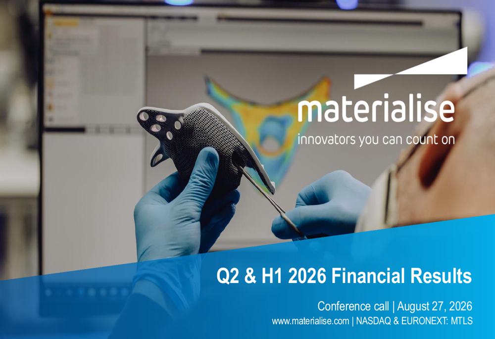 Materialise Q2 2026 slides