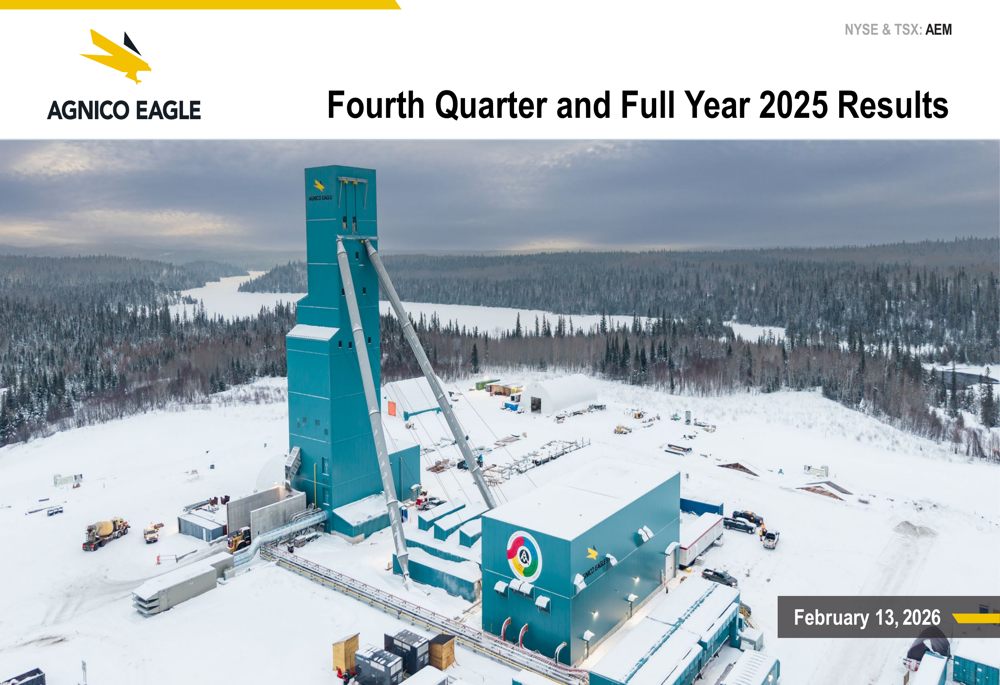 Agnico Eagle Q4 2025 slides