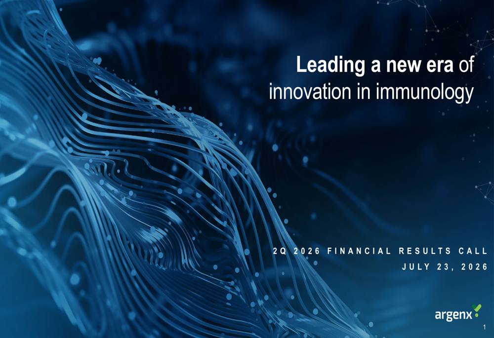 argenx Q2 2026 slides