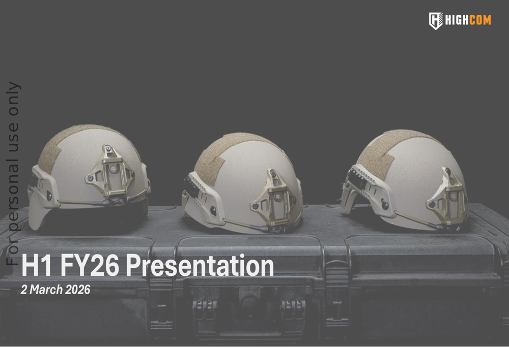 HighCom H1 FY26 slides