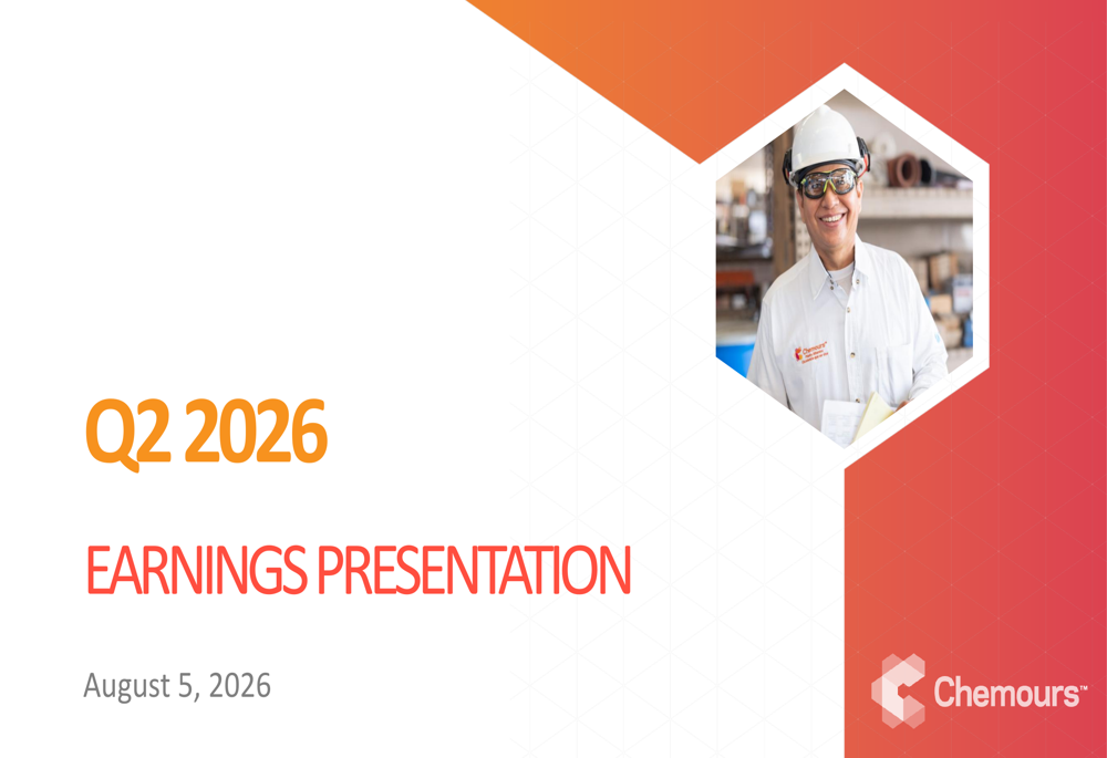 Chemours Q2 2026 slides