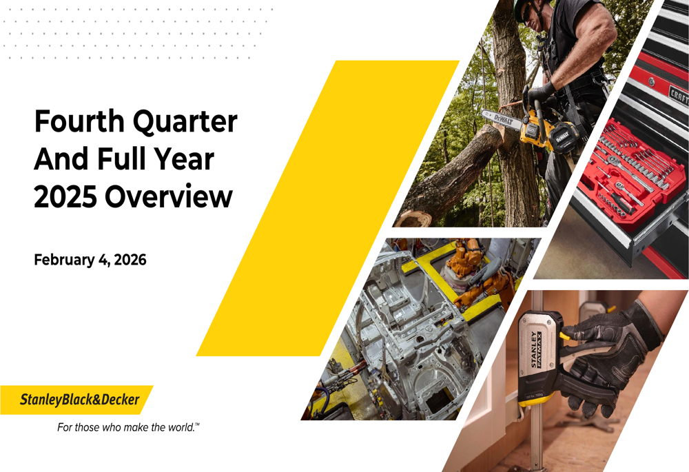 Stanley Black & Decker Q4 2025 slides