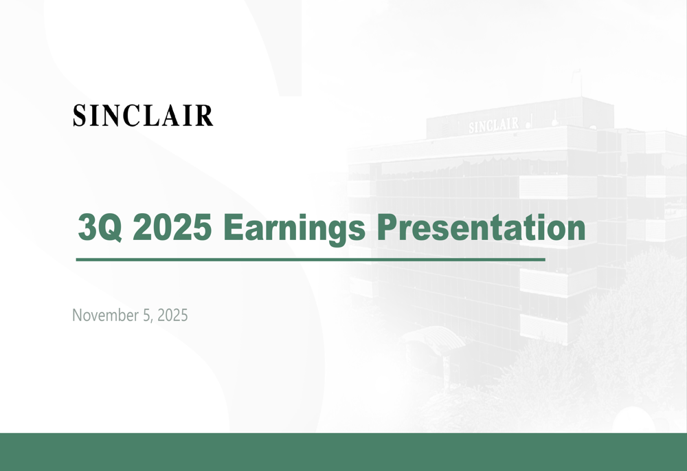 Sinclair Q3 2025 slides