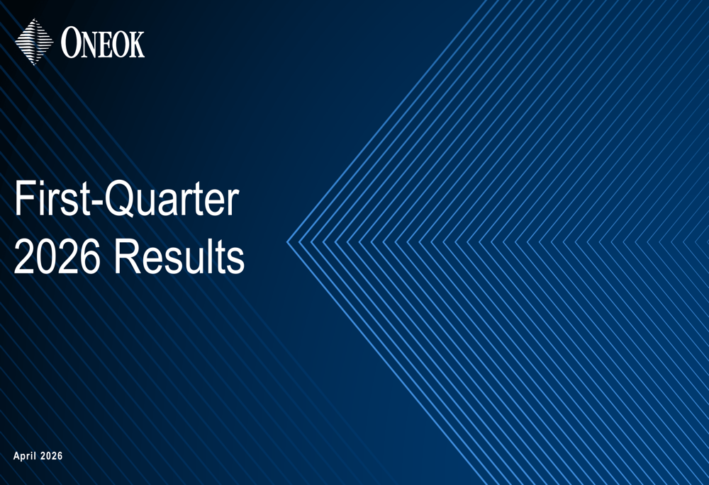 ONEOK Q1 2026 presentation
