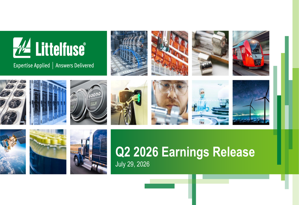 Littelfuse Q2 2026 slides
