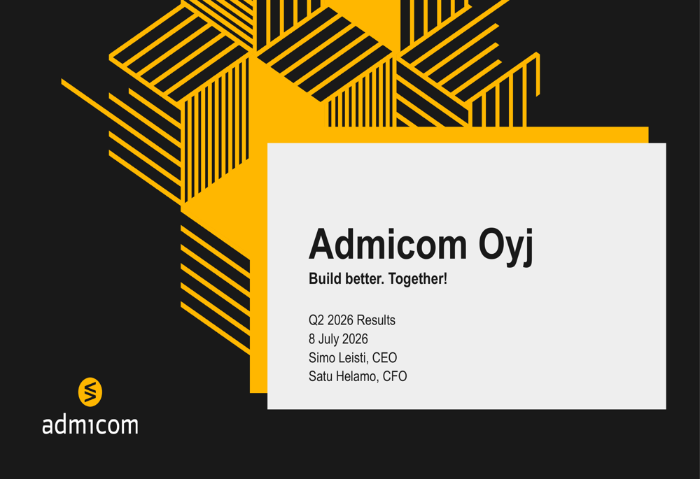 Admicom Q2 2026 slides