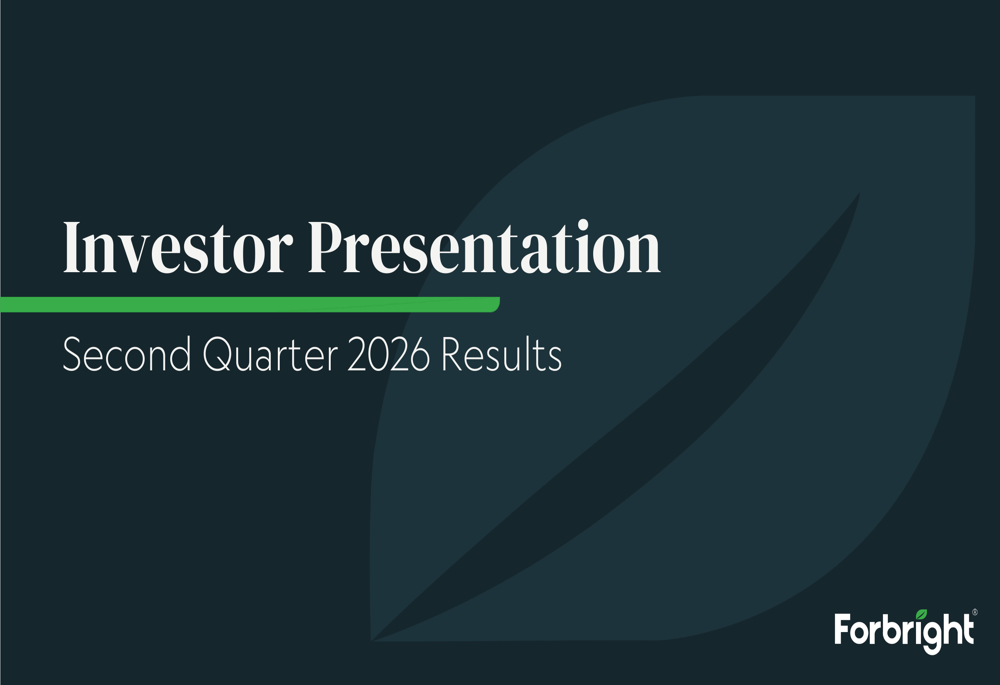Forbright Q2 2026 slides