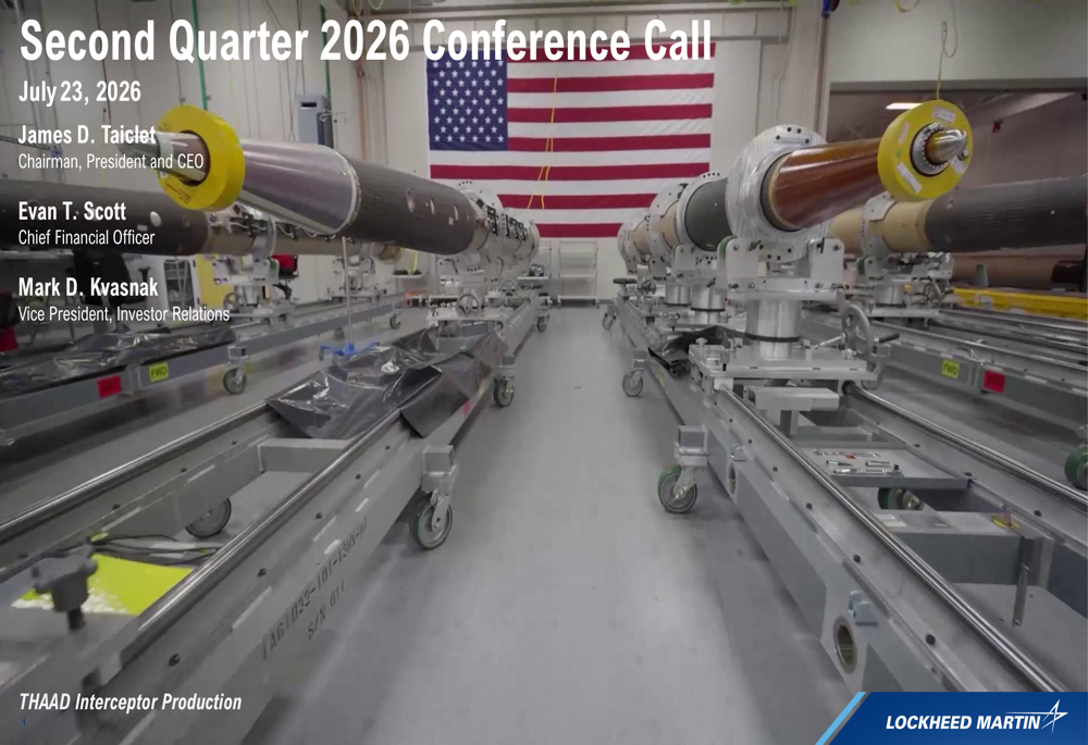Lockheed Martin Q2 2026 slides