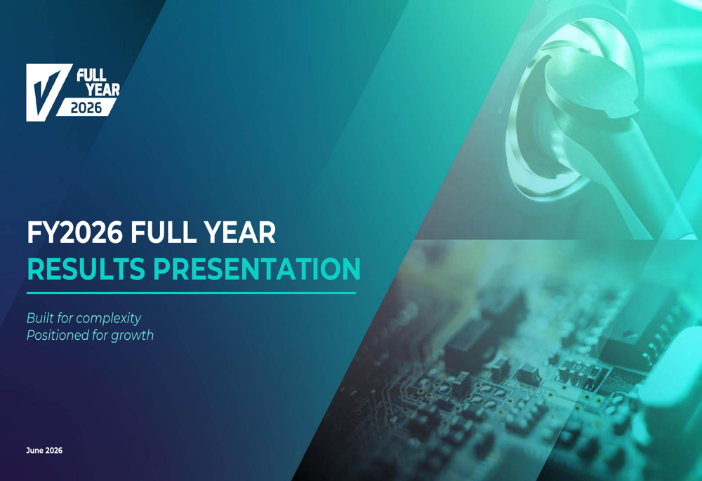 Volex FY 2026 slides