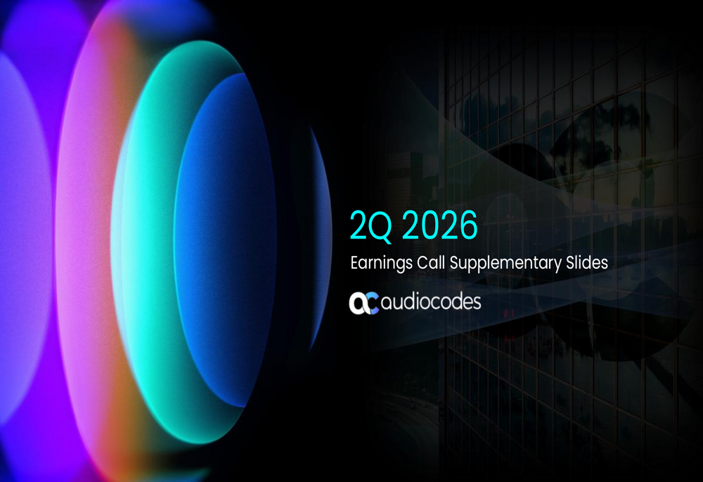 AudioCodes Q2 2026 slides