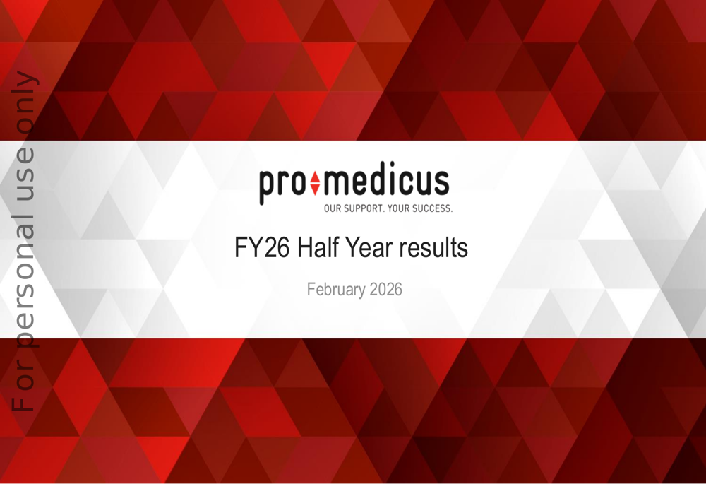 Pro Medicus HY 2026 slides