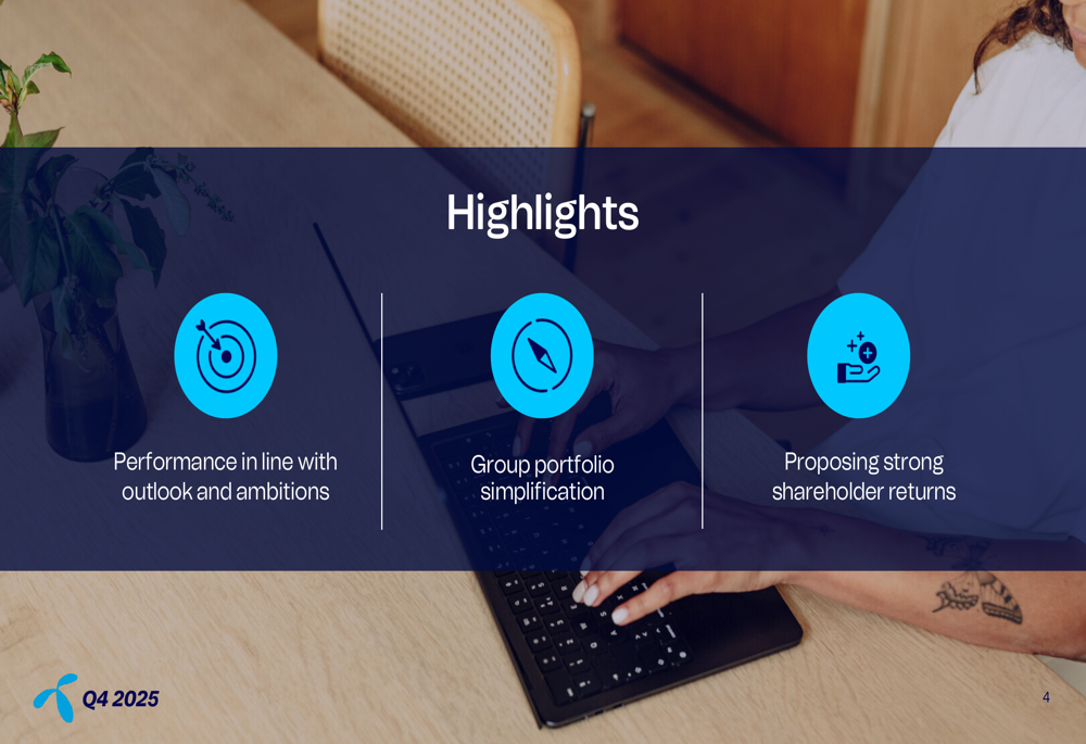 テレノール2025年第4四半期決算、EBITDA成長率11.7%とポートフォリオ簡素化を発表