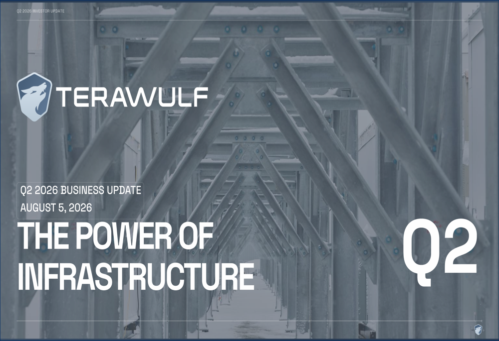 TeraWulf Q2 2026 slides