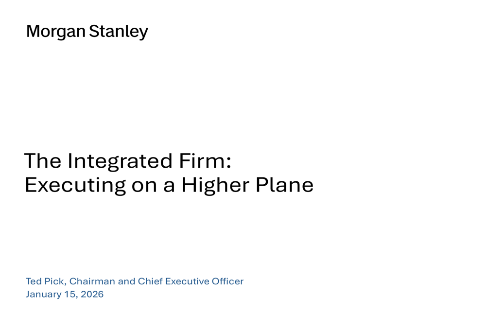 Morgan Stanley Q4 2025 presentation