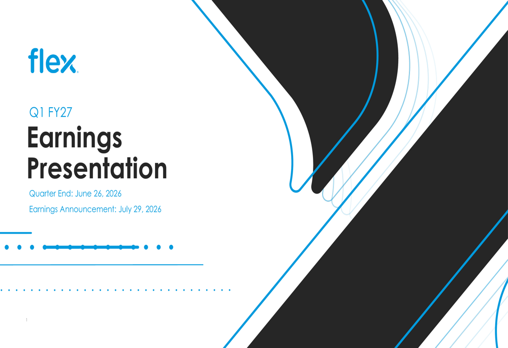 Flex Q1 FY27 slides