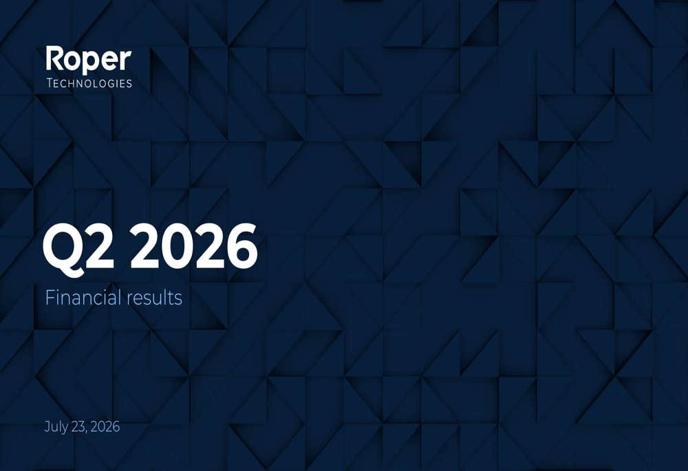 Roper Q2 2026 slides