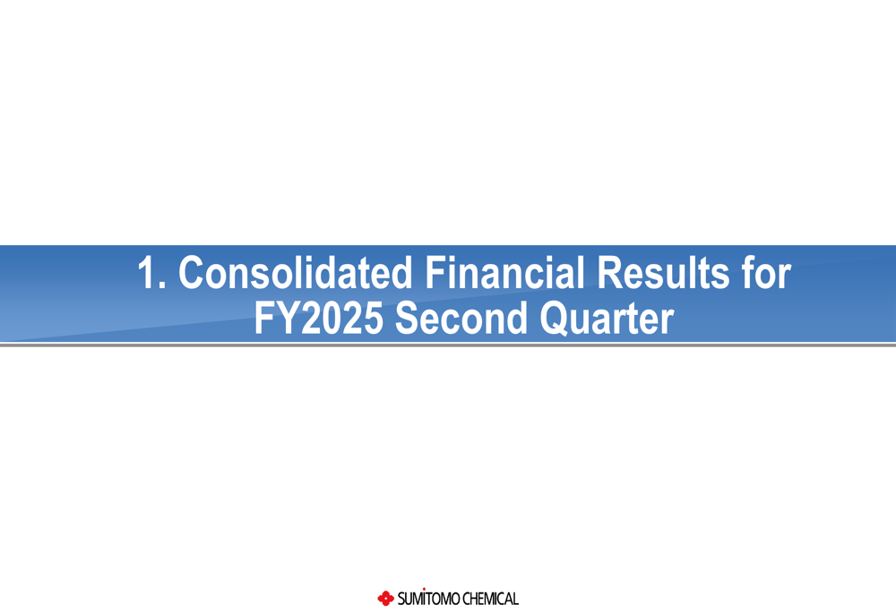 Sumitomo Chemical Q2 FY2025 slides: Core operating income surges 268% despite revenue decline