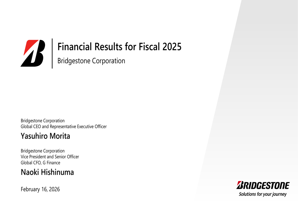 Bridgestone FY2025 slides
