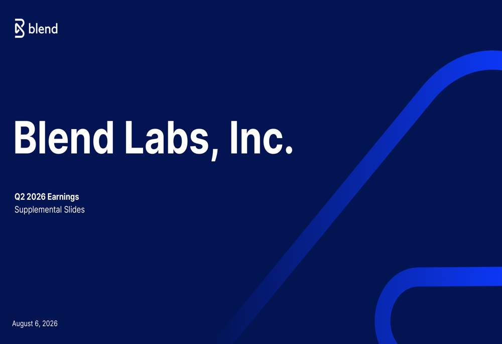 Blend Labs Q2 2026 slides