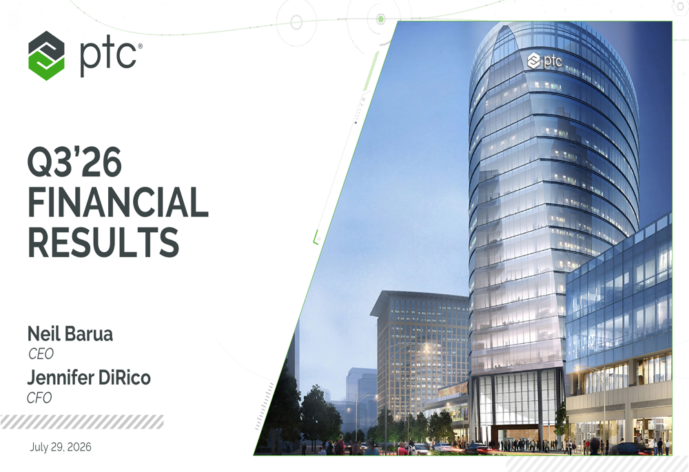 PTC Q3'26 slides