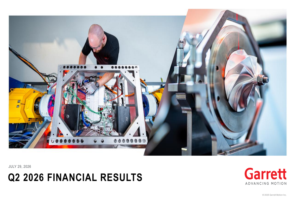 Garrett Motion Q2 2026 slides
