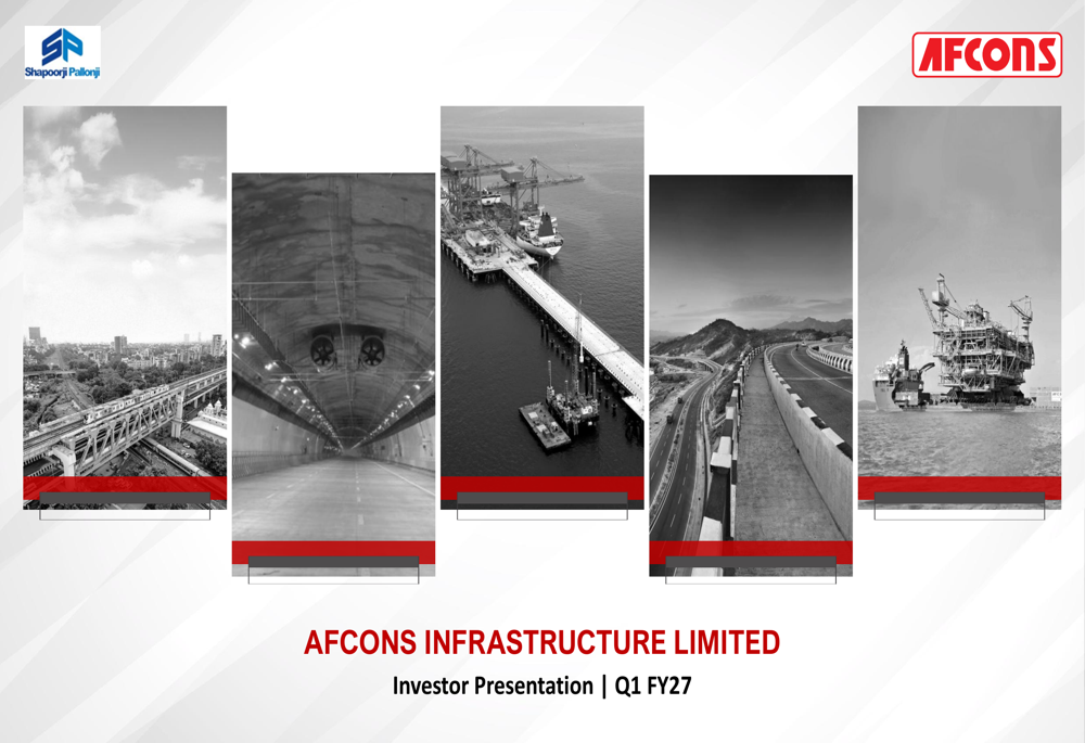 Afcons Q1 FY27 slides