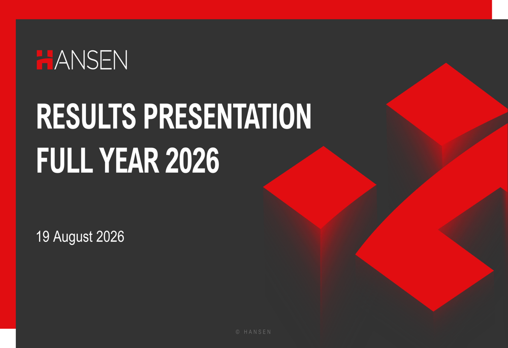 Hansen FY 2026 slides