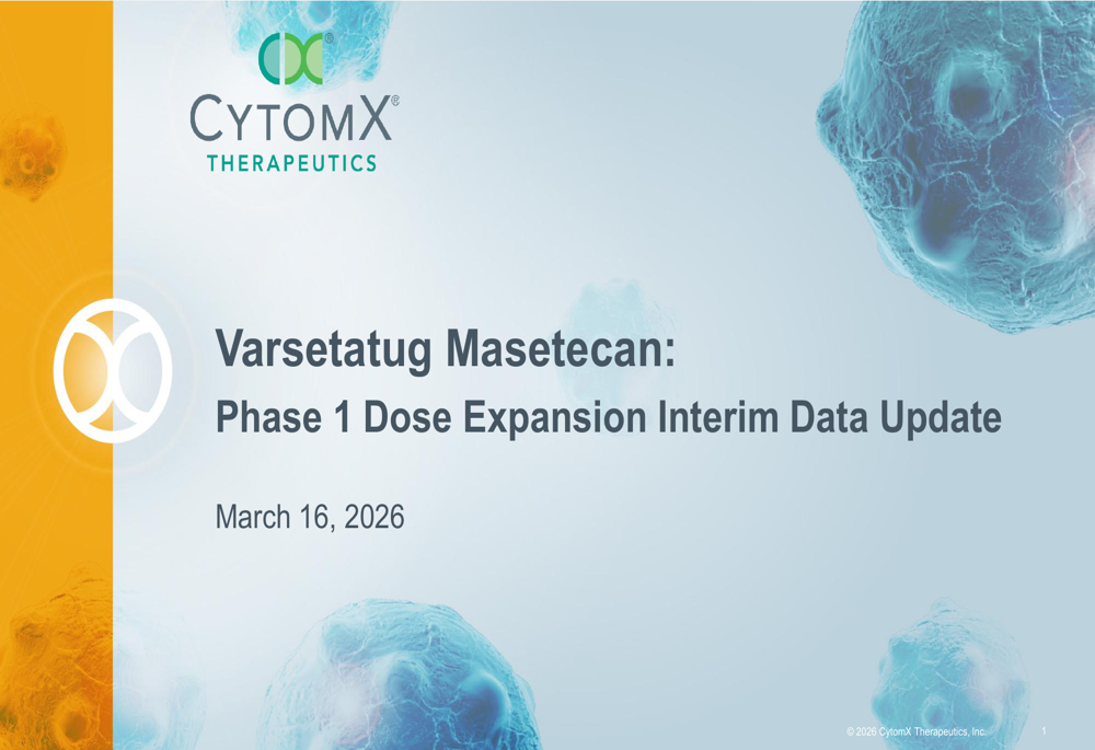 CytomX March 2026 slides