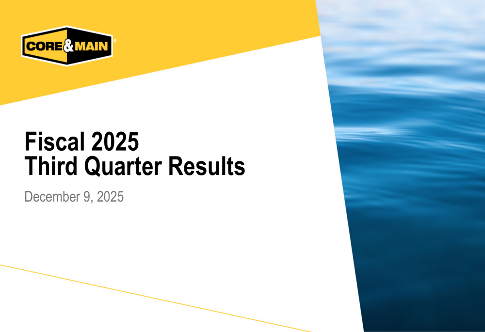 Core & Main Q3 2025 slides