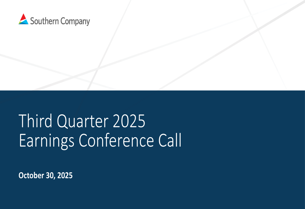 Southern Company Q3 2025 slides