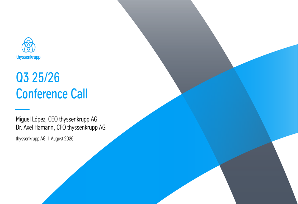 thyssenkrupp Q3 25/26 slides