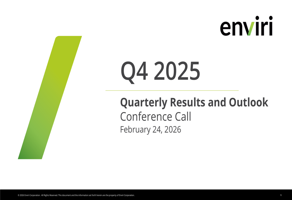 enviri Q4 2025 slides