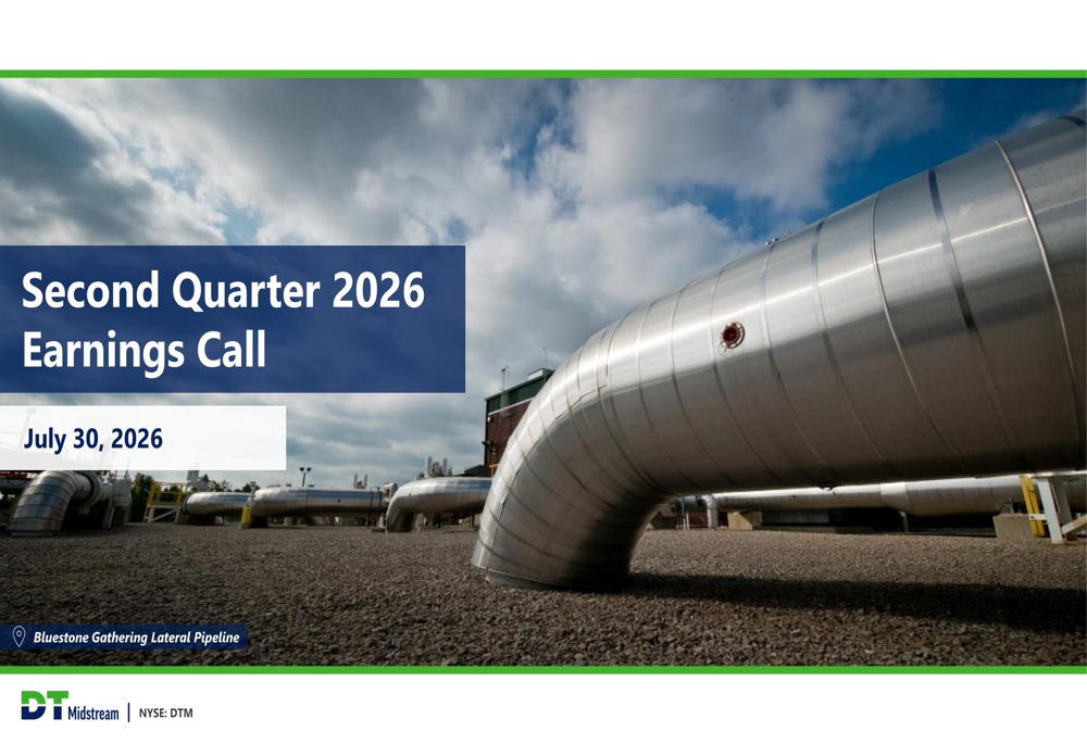 DT Midstream Q2 2026 slides