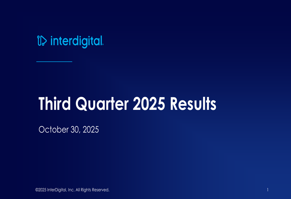 InterDigital Q3 2025 slides